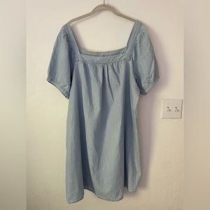 NWT old navy light denim, square neck dress